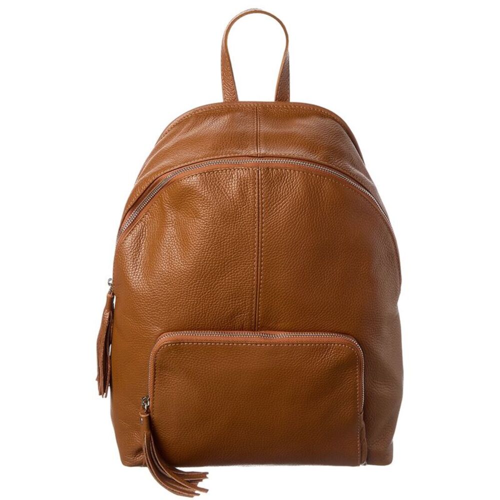 Italian Leather Backpack, Brown